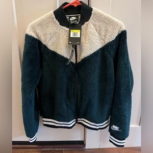 Nike Green/White zip up